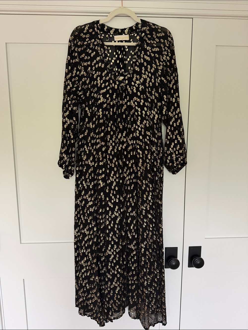 Natalie Martin Metallic Dress w/Black Slip